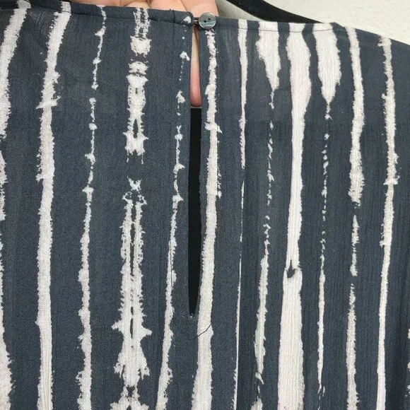 Rails NWT Inez Dress Women's Small Black Nile Mini Dress Long Sleeve Smocked - Picture 13 of 16